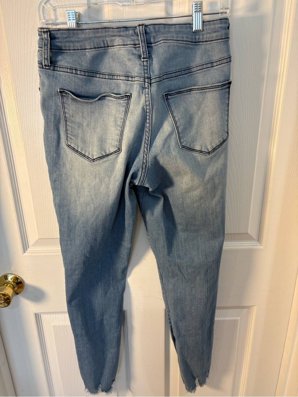 Universal Thread Light Blue Distressed High-Rise Skinny Jeans - Women - Picture 6 of 6